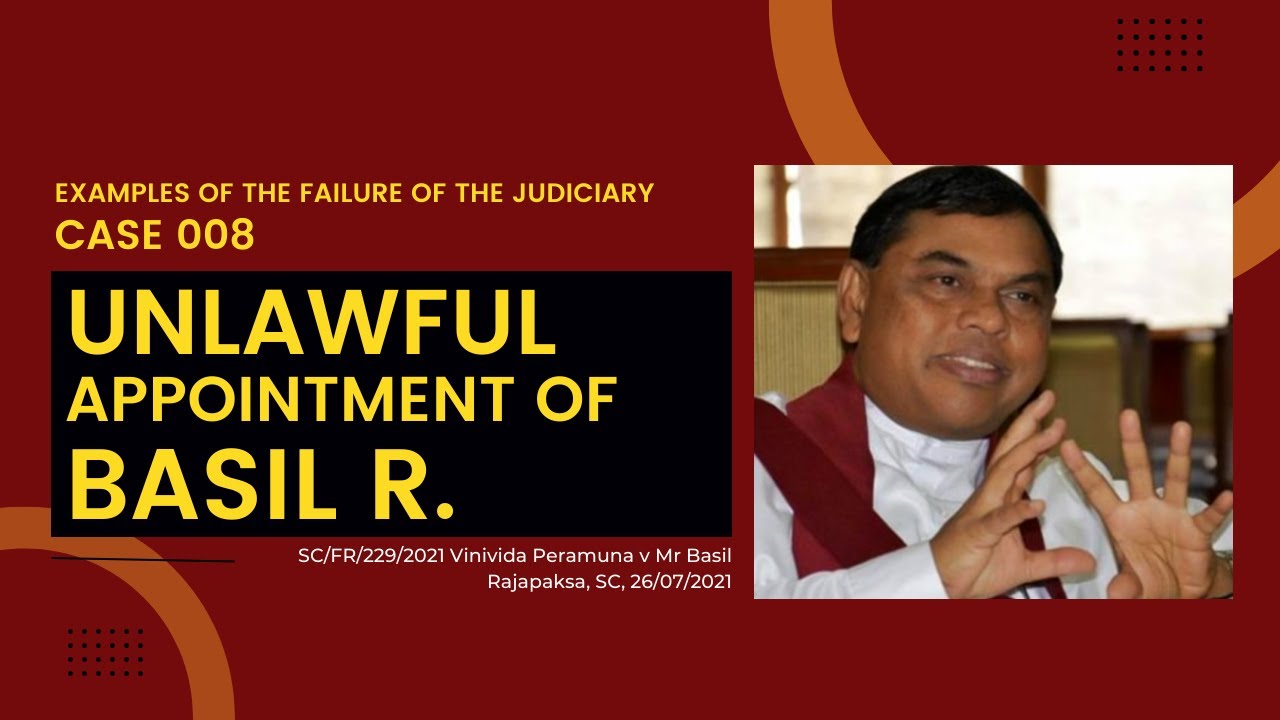 [30-05-2022][Part08]Examples of the Failure of the Judiciary | Case ...
