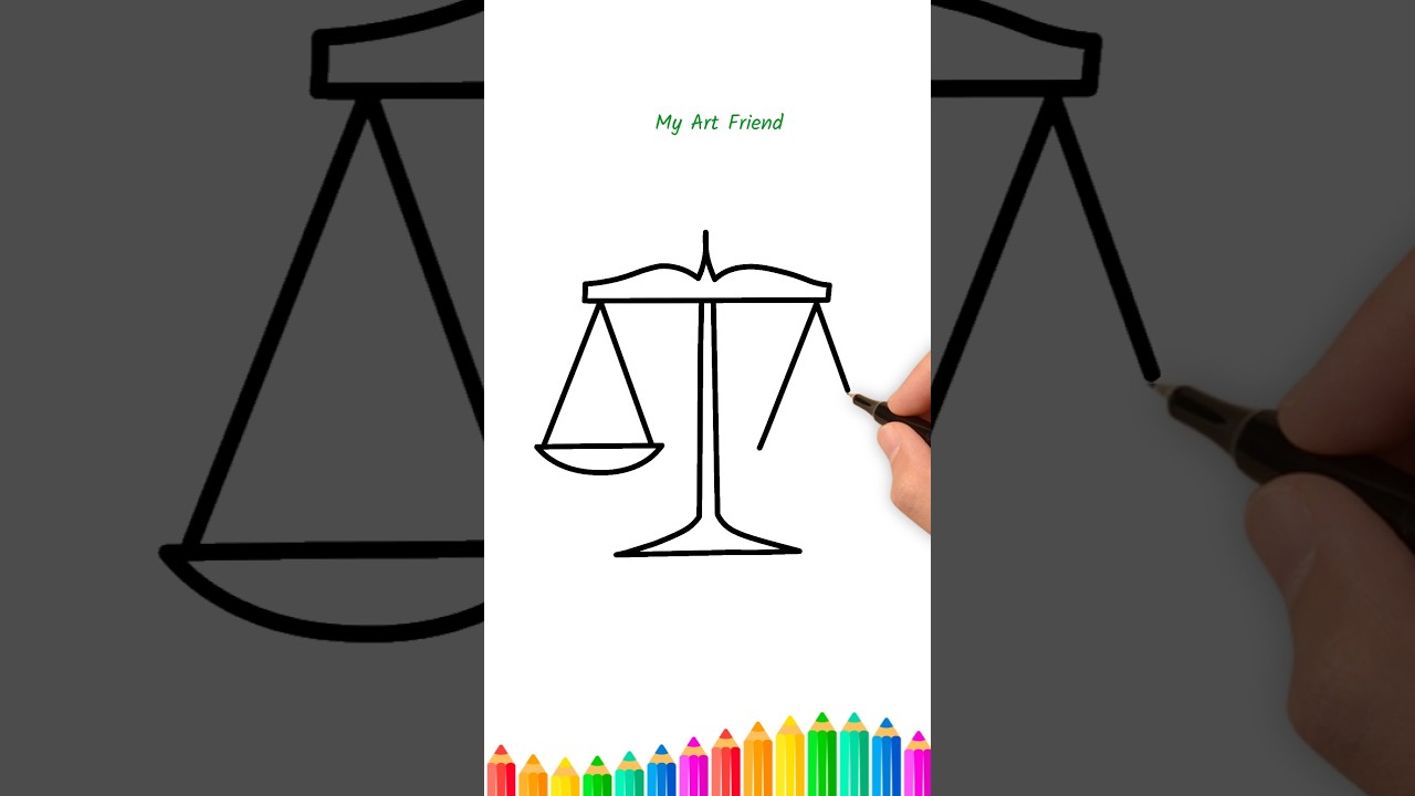 How to Draw: The Scales of Justice | Art Clip - Crooked Judges