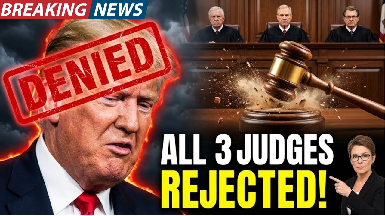 BREAKING: Trump Rejected UNANIMOUSLY by 3 Judges — Supreme Court Silent ...