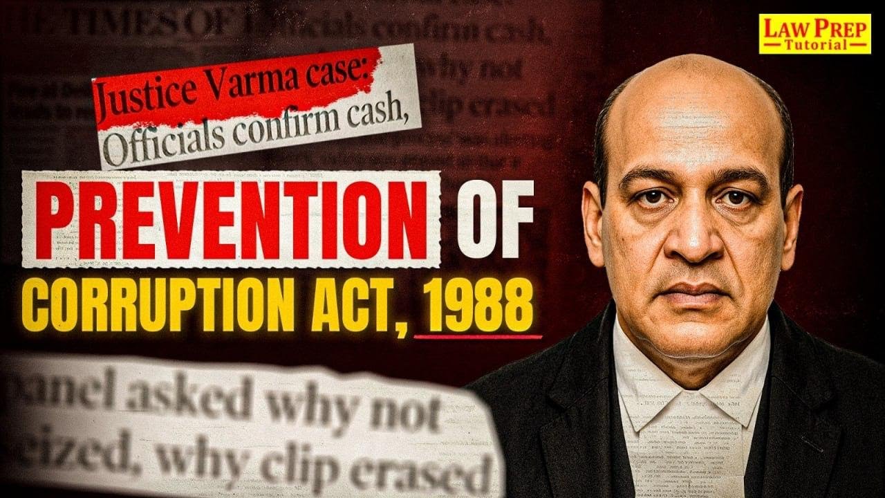 CLAT 2026: Prevention of Corruption Act, 1988 | Justice Varma Case ...