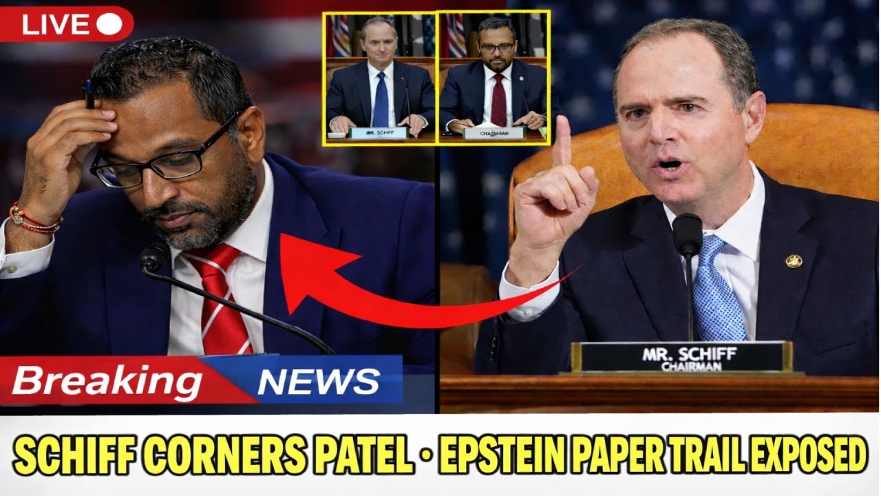 Rep Paper Rep. Adam Schiff CORNERS Kash Patel Live — Epstein Paper Trail Exposed ...